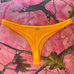 White Fox Boutique yellow orange gold ribbed high waisted bikini bottoms Photo 7