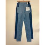 Good American  Good Boy Jeans Size 2 Indigo279 Colorblock Denim‎ High Rise Photo 4