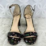 Michael Shannon Sascha Floral Rockabilly Ankle Strap High Heel Sandal Sz 8 Photo 2
