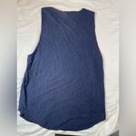 Roseanna Sleeveless Top Black & Blue Textured Rounded Hem Size 6 Oversized Photo 1