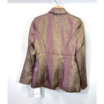 Amanda Uprichard Purple Haze Metallic Aldridge Blazer & Lucette Pants Suit Photo 3
