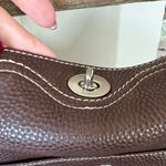 Coach Vintage hobo Dark Brown pebble Leather Handbag Photo 3