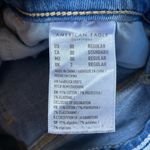 American Eagle Sz 00  Highest Rise Jegging Crop Distressed Acid Washed Jeans Photo 3