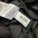 BCBGeneration Black Velveteen Sheer Peplum Blouse Photo 6