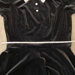 Hot Topic Black & White Collar Velvet Dress Wednesday Addams Goth Small Photo 4