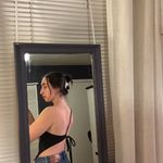 SheIn Black Funky Crop Top Photo 2