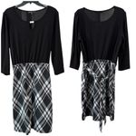 Adrienne Vittadini black and white dress, size XL Photo 2