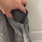 Lina Tomei Linen Italian Sheath Dress Light Blue Embroidered XL Photo 2