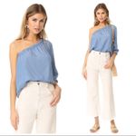 Rebecca Minkoff NWT  chambray blue Harmony top Photo 6
