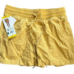 Orvis NWT ‎ Cotton Lyocell Shorts Sz S Yellow Pull on Comfort Hiking Summer Photo 0
