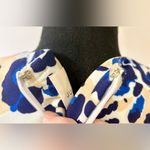 Julie Brown NYC Leah Sleeveless Ruffle Dress in Blue Jaguar Print Size 4 Photo 7