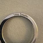 Vera Bradley Gray/Pink/Blue Floral Zip ID Case Card Coin Holder Keychain/ Wallet Photo 2