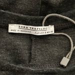 ZARA  Trafaluc Drop Waist Peplum Dress Long Bell Sleeves Gray Size Small Photo 4