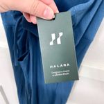 Halara NWT Everyday Split Strap Bodycon Midi Chill Dress Sensational BlueSteel L Photo 3