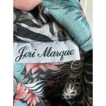 Jeri Marque Womens Blouse Sz‎ 16 Hawaiian Tropical Vintage Print Shirt Hibiscus Photo 6
