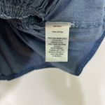 Derek Heart  100% Cotton Chambray Cropped Peplum Top Size M Photo 3