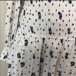 Free People  Two Faces Printed Mini Peasant Dress Flower Photo 7