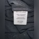 Joie  Black Silver Shimmer 100% Linen Round Neck Relaxed Fit Tee‎ Size M EUC Photo 5