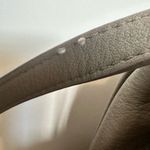 Marc Jacobs Leather Pebbled Taupe Gray Flap Small Crossbody Handbag. Photo 3