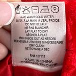 Badgley Mischka Grace Red Fringe V-Neck Cocktail Dress Size 0 Short Sleeve Photo 10