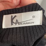 Vintage Black Crochet Babydoll Top Snowflake Sequin Holiday Fairy Grunge Small‎ Photo 2