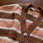 Lost + Wander  Candy Says Cardigan Rust Multi Stripe Photo 5