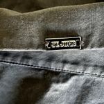 St. John  Jacket Ribbed Trim Collared Outdoor Cotton Casual Black Large Photo 2