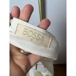 Bossa Byblos White Gold Button Halter Neck Dress Sz. M White Size M Photo 5