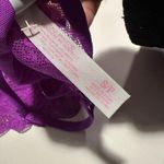 PINK Victoria’s Secret Purple Lace Bralette With Shimmer Women’s Sz S Small Photo 9