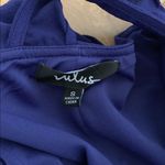 Lulus navy blue ruffle asymmetrical dress Photo 4