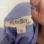 Rebellion Wrap skirt, blue and white new without tags Photo 2