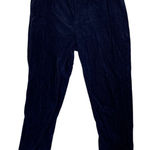 ZARA  Navy Blue Corduroy Straight Leg Pants Size Medium Cords Photo 0