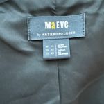 Anthropologie  Maeve Oversized Plaid Equestrian Blazer Black Motif Size 10 Photo 7