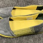 Sorel  Lime Green & Gray Flannel Flats Size 6.5 Photo 3