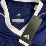 Adidas  Womens Climacool Soccer Jersey Short Sleeve Blue White Lightweight Medium Photo 5
