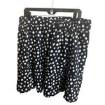 Loft Skirt Womens XXL Navy White Polka Dot Ruffle Aline Career Brunch Tea Photo 1