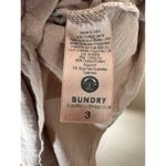 Sundry  Short Tan Neutral T Shirt Dress Large jersey knit Stretch Ruching Crew Photo 8