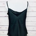 kim rogers Black Sheer Frilled Hem Camisole Size Small Photo 6