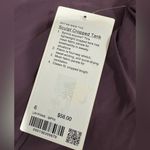 Lululemon  - Sculpt Crop Tank - Grape Thistle - $58 - Size 6 Photo 4