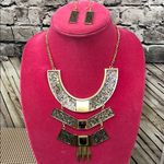 Egyptian collar style necklace set New Gold Photo 0