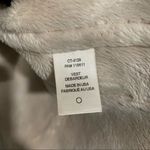 Amadi Faux Shearling Drape Front Open Vest Size XS Gray Photo 6