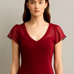 Sonoma  Red Sleeveless Blouse Size Small Photo 0