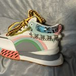 Colorful Sneakers with Pearl Detail new never wore Sz 7.5 White Photo 4