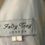 Fairy Tong London Chiffon Sheer Pastel Floral Dress Si… Yellow Size L Photo 14