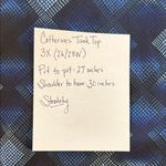 Catherines 3X Navy Diamond Pattern Tank Top Blue Photo 3