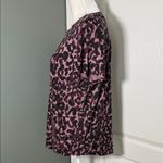 Victoria's Secret Burgundy, pink and Black Leopard Print Tee Photo 2
