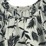 Loft  Women's Sleeveless Floral Eyelet Tank Top White Size S Casual Photo 11