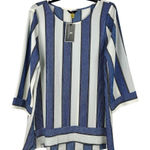 Jules & Leopold New! NWT Textured Striped 3/4 Sleeve Blouse Medium Photo 0