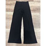 Reformation Mirabel Ribbed Hi Rise Stretch Straight Leg Lounge Black Pants XS Photo 10