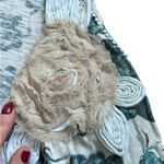 Deletta  Blue and Cream Floral Tank Top Size Medium Photo 2